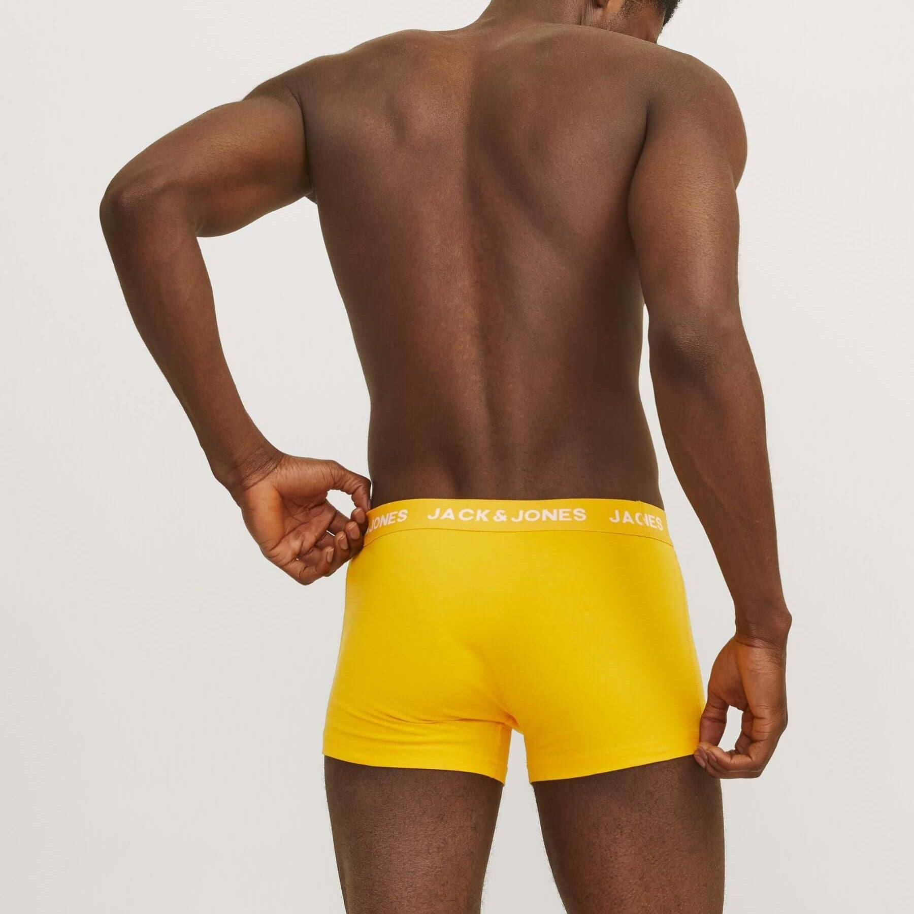 Jack & Jones Jaclarry 5 Pack Cotton Stretch Trunks - Tango Red