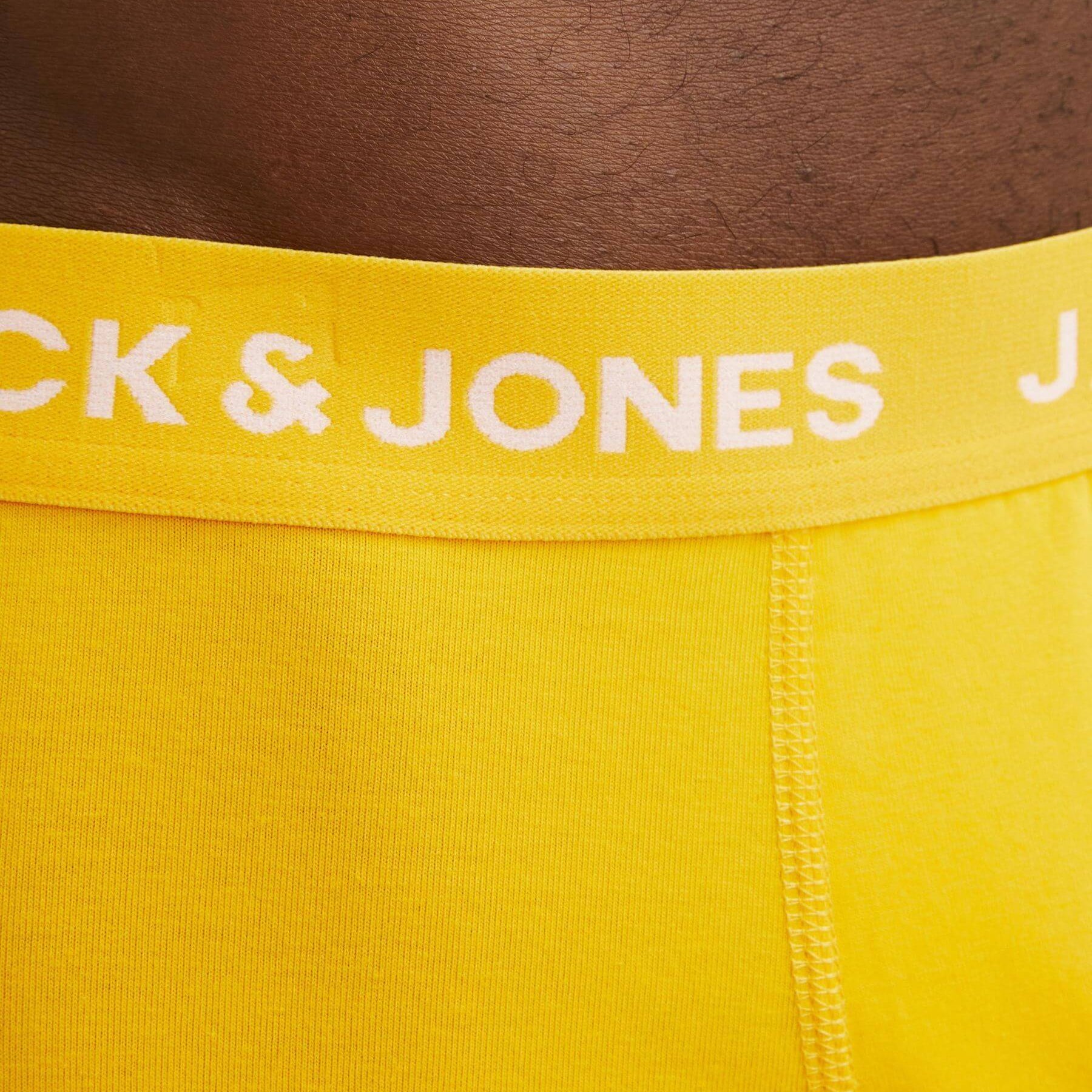 Jack & Jones Jaclarry 5 Pack Cotton Stretch Trunks - Tango Red