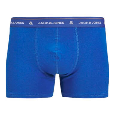 Jack & Jones Jacron 5 Pack Cotton Stretch Trunks - Lapis Blue