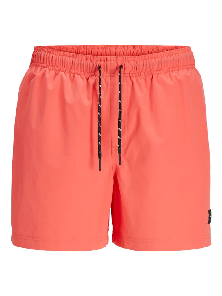 Jack & Jones SOLID Swim Shorts - Hot Coral