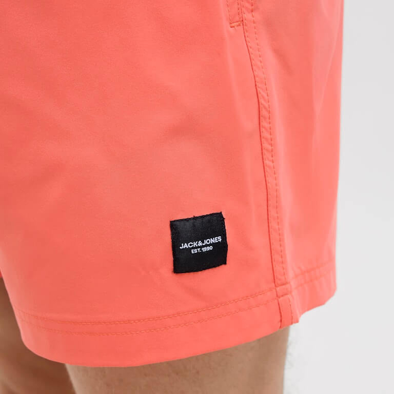 Jack & Jones SOLID Swim Shorts - Hot Coral