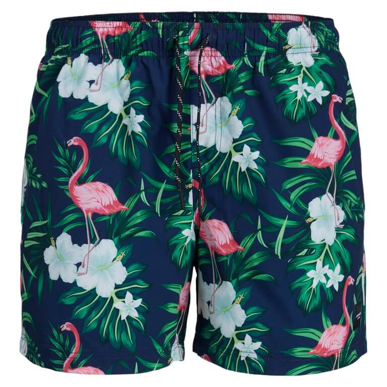 Jack & Jones Novelty AOP AKM Swim Shorts - Navy Blazer