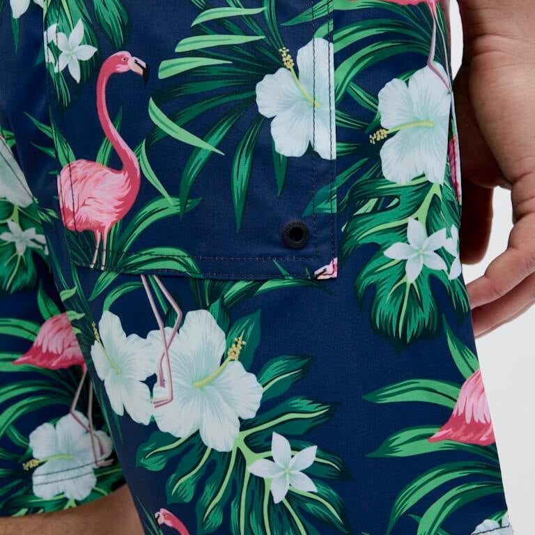 Jack & Jones Novelty AOP AKM Swim Shorts - Navy Blazer