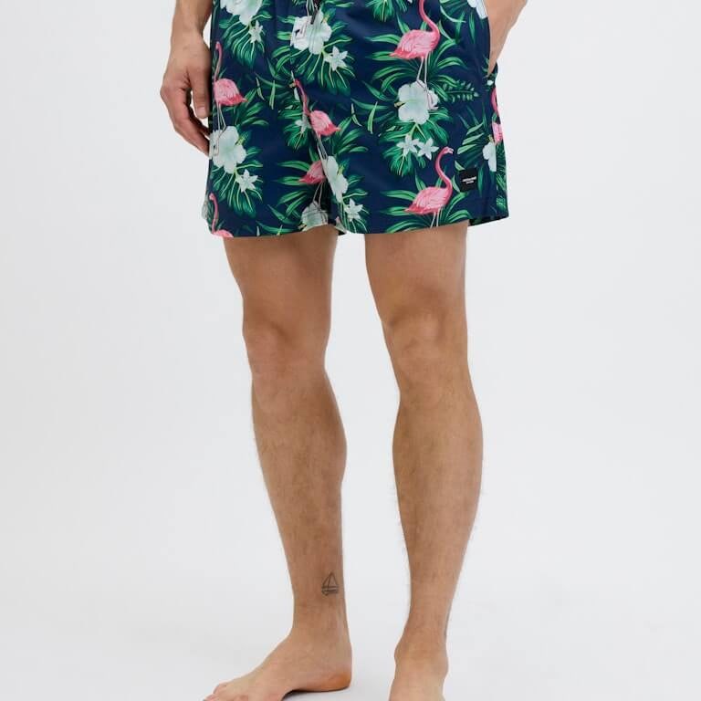 Jack & Jones Novelty AOP AKM Swim Shorts - Navy Blazer