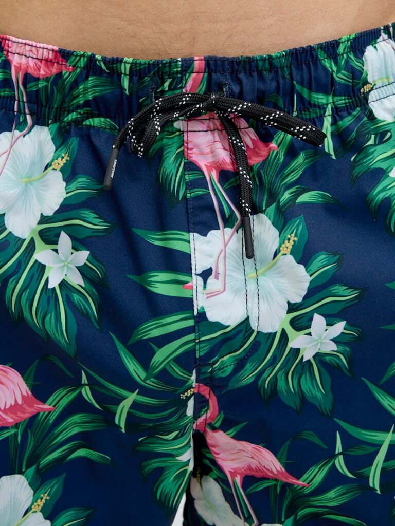 Jack & Jones Novelty AOP AKM Swim Shorts - Navy Blazer