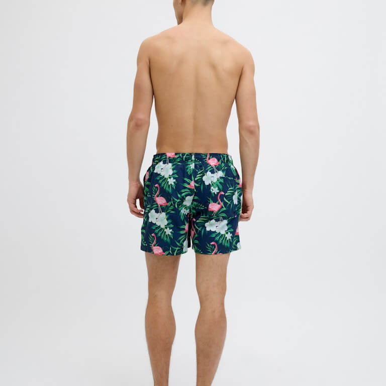 Jack & Jones Novelty AOP AKM Swim Shorts - Navy Blazer