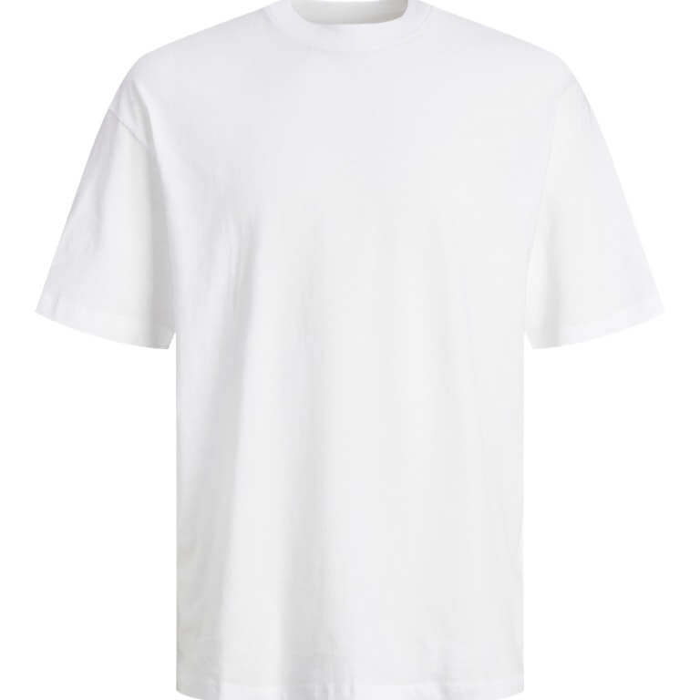 Jack & Jones Men’s 5-Pack JJHugo Crew Neck T-Shirts – 100% Cotton, Loose Fit