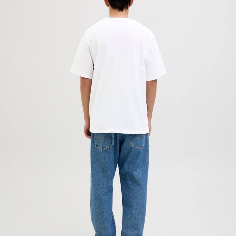 Jack & Jones Men’s 5-Pack JJHugo Crew Neck T-Shirts – 100% Cotton, Loose Fit