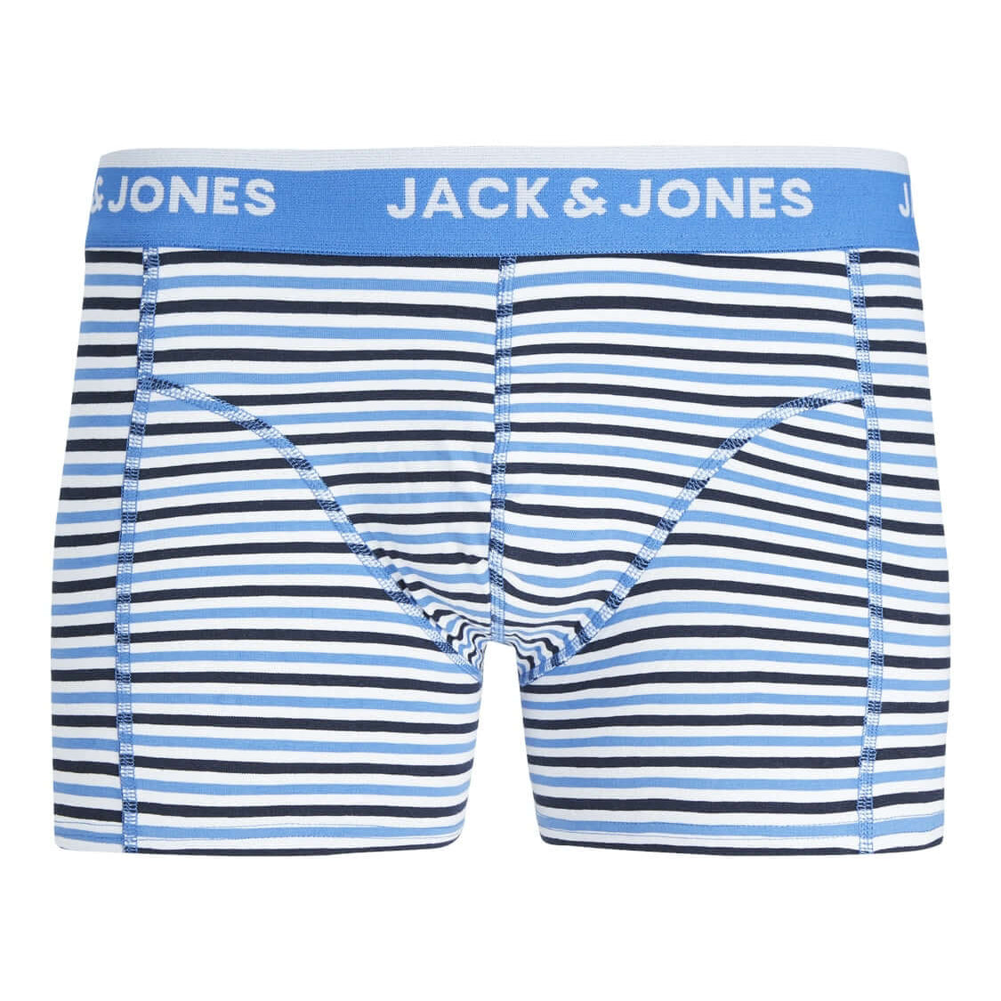 Jack & Jones Jackoda Trunks 3 Pack Cotton Stretch Boxers - Blue/Bottle Green