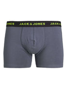 Jack & Jones Jacreese Trunks 5 Pack Cotton Stretch Boxers - Black, Print