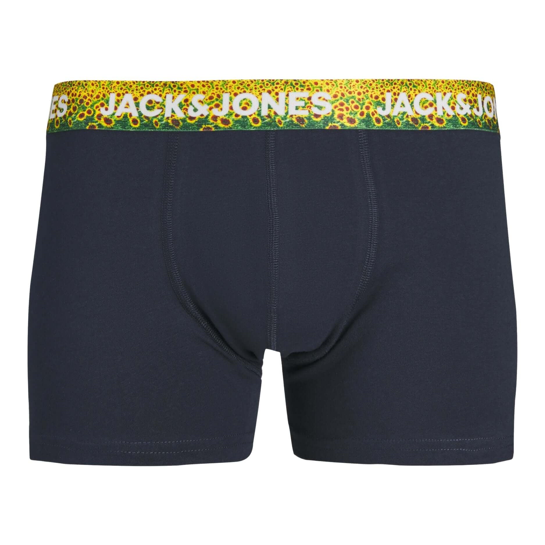 Jack & Jones JacLuca Solid Trunks 7 Pack Cotton Stretch Boxers - Navy Blazer