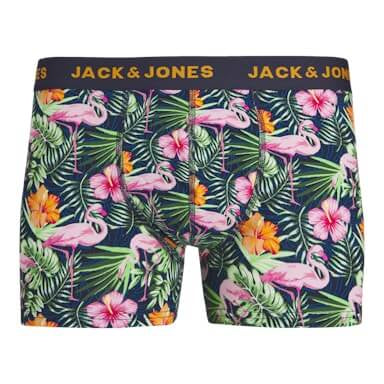 Jack & Jones Jacflamingo Trunks 10 Pack Cotton Stretch Boxers - Navy Blazer