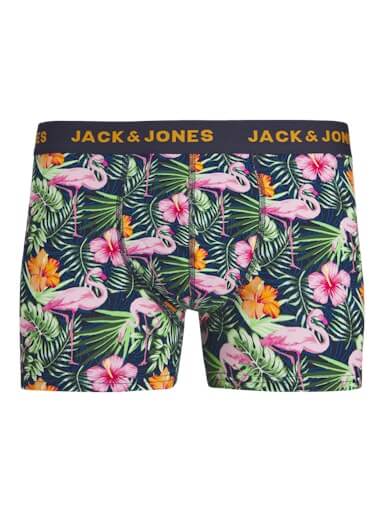 Jack & Jones Jacflamingo Trunks 10 Pack Cotton Stretch Boxers - Navy Blazer