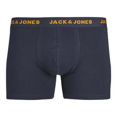 Jack & Jones Jacflamingo Trunks 10 Pack Cotton Stretch Boxers - Navy Blazer