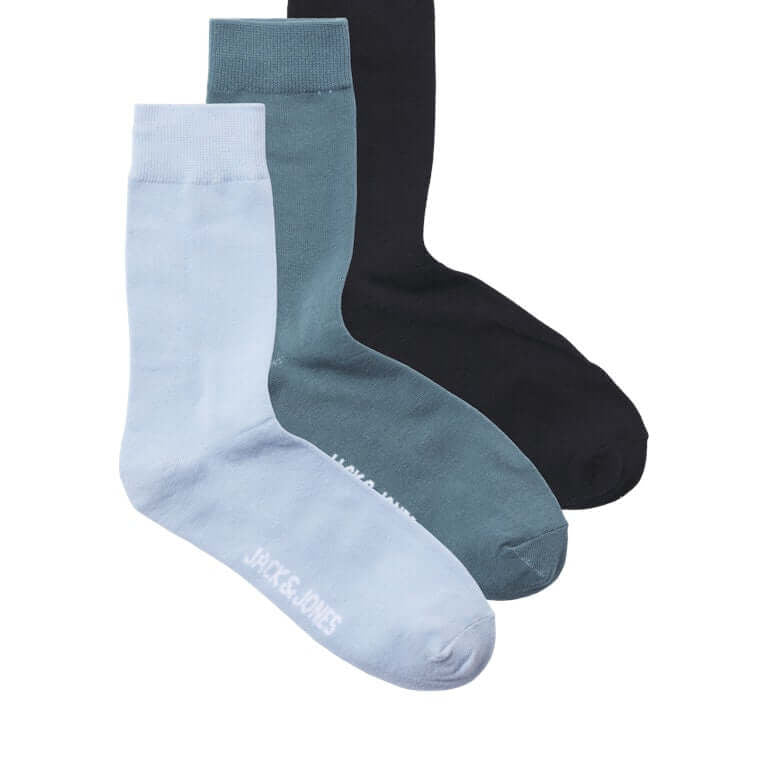 Jack & Jones 3 Pack Jacvince Sports Socks - Green/Blue/Black( 7-11 )