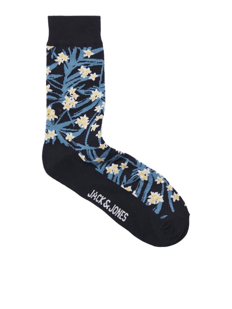 Jack & Jones 3 Pack Jackeith Sports Socks - Green/Blue/Black( 7-11 )