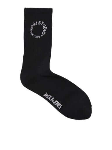 Jack & Jones 3 Pack Jacmarcus Sports Socks - White/Black/Beige( 7-11 )