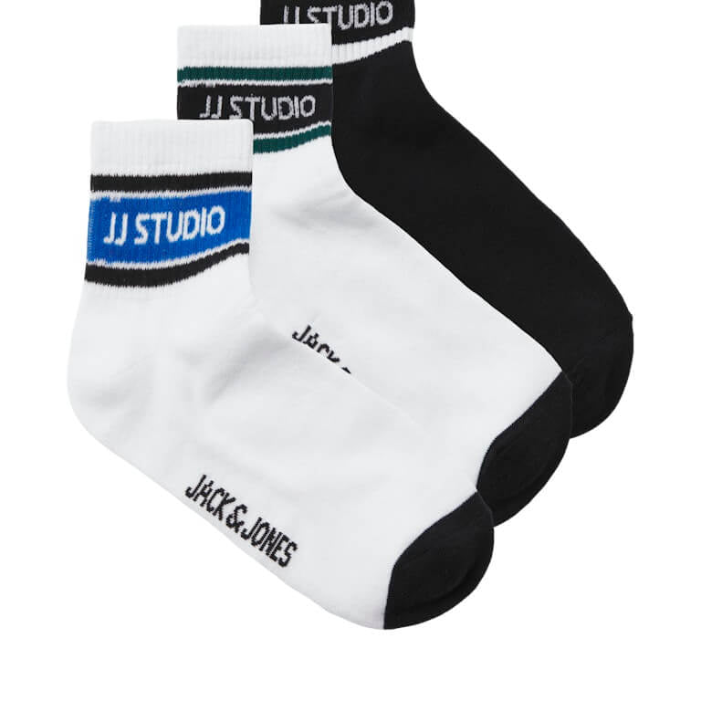Jack & Jones 3 Pack Jachugh Short Tennis Sports Socks - Multi ( 7-11 )
