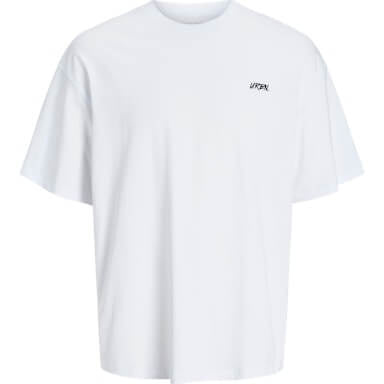 Jack & Jones 1 Pack JJSCRIPT Crew Neck 100% Cotton T-Shirt