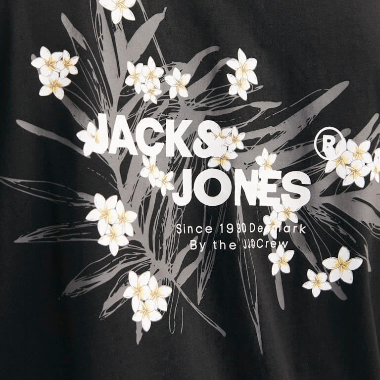 Jack & Jones 1 Pack JJHAWAII Crew Neck 100% Cotton Relaxed Fit T-Shirt