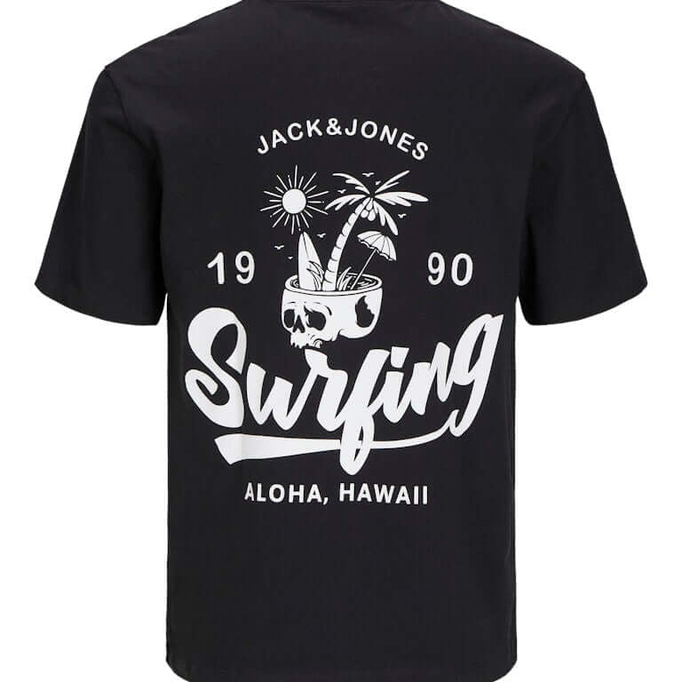 Jack & Jones JJZEKIEL Crew Neck 100% Cotton T-Shirt - Black