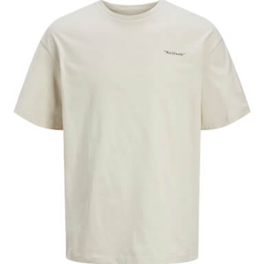 Jack & Jones 1 Pack JJCRINKLE Crew Neck 100% Cotton T-Shirt