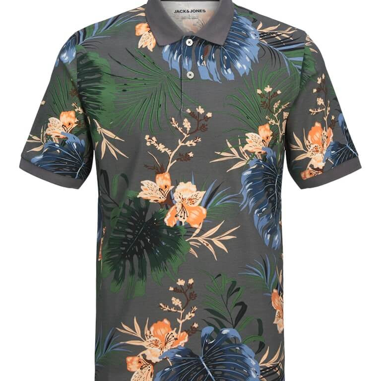 Jack & Jones HAWAII AOP Polo Shirt – Castle Rock