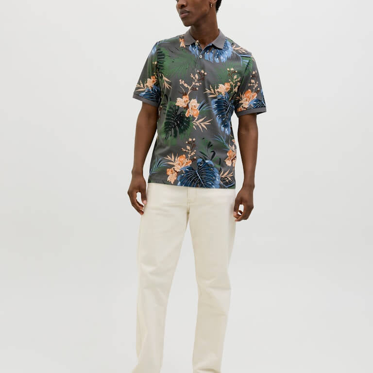 Jack & Jones HAWAII AOP Polo Shirt – Castle Rock