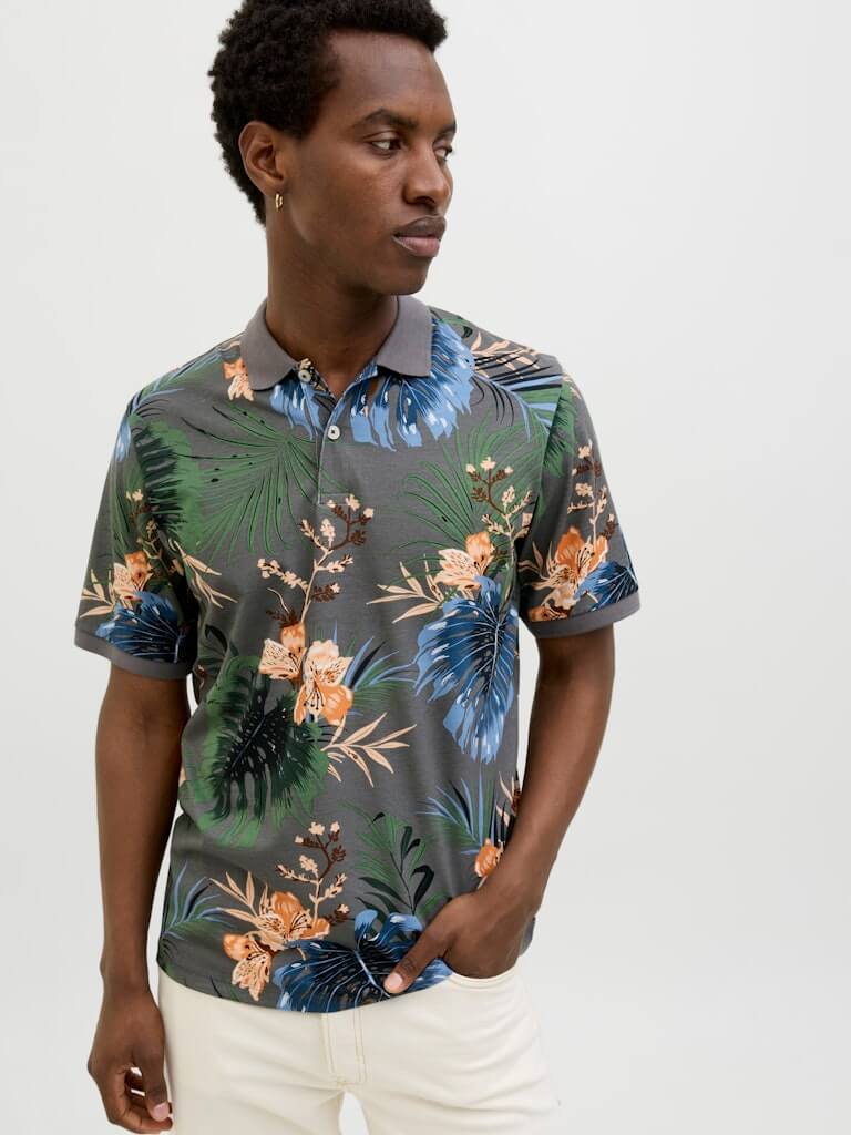 Jack & Jones HAWAII AOP Polo Shirt – Castle Rock