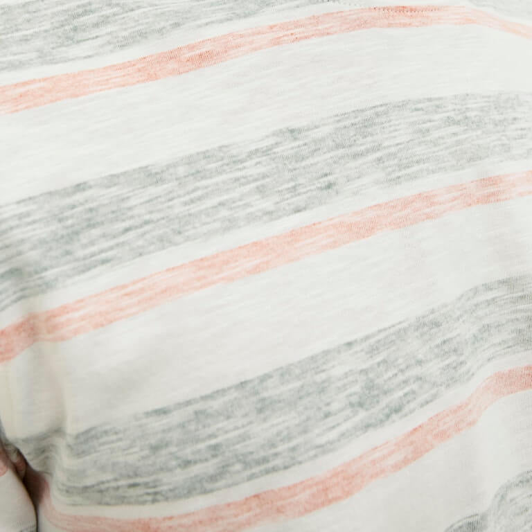 Jack & Jones JJBIRK Striped Crew Neck T-Shirt - Iceberg Green