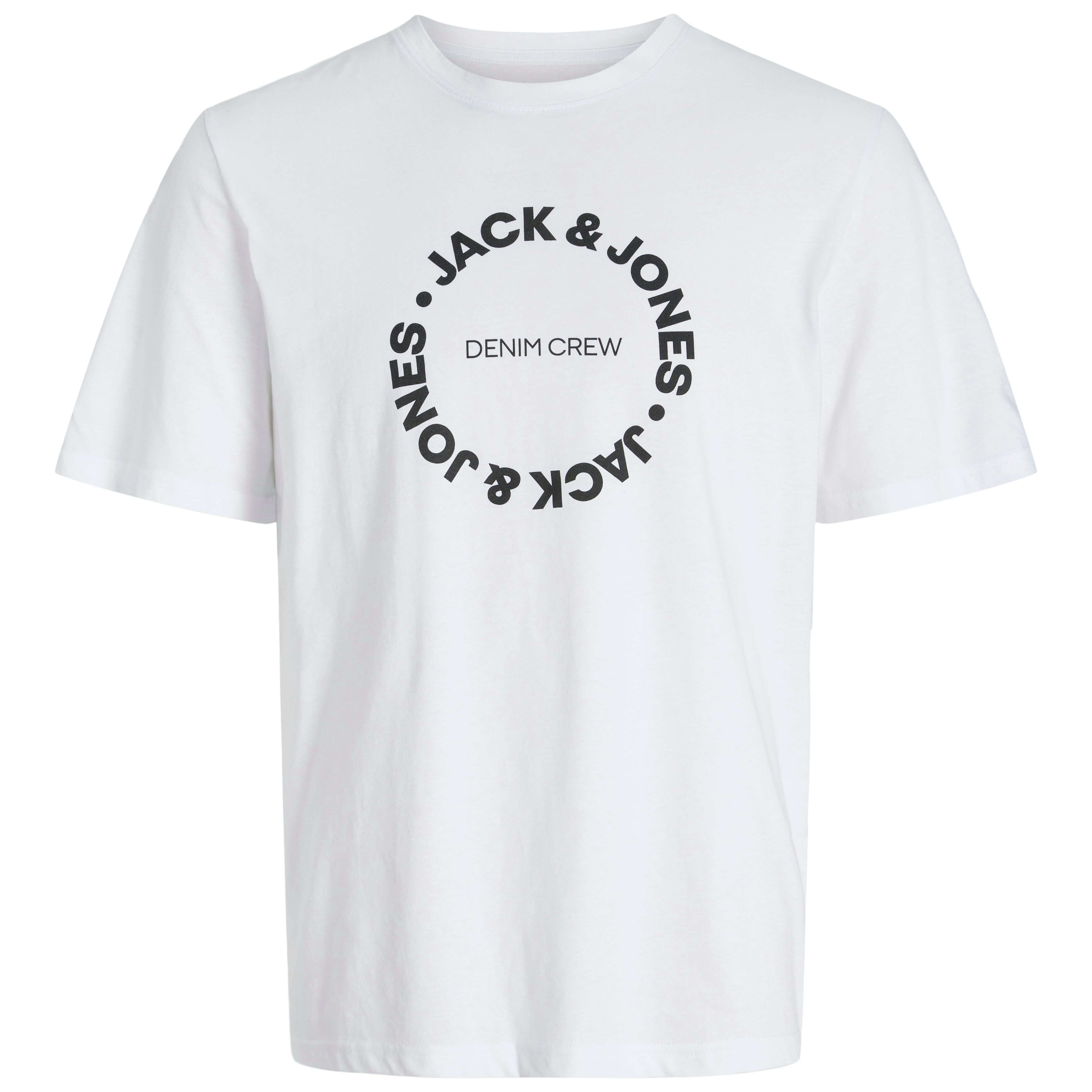 Jack & Jones 5 Pack JJsimon Crew Neck T-Shirts - Sky Captain