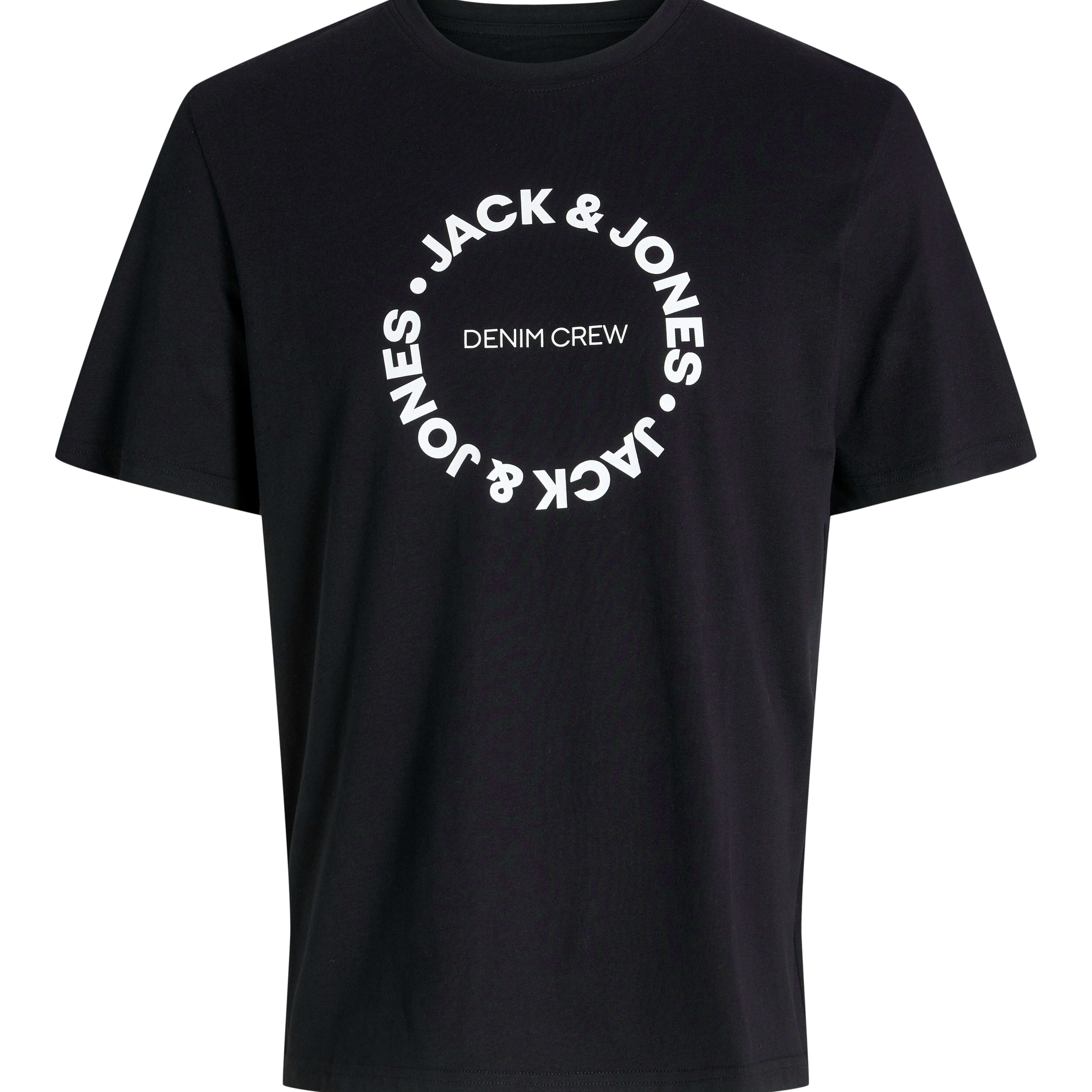 Jack & Jones 5 Pack JJsimon Crew Neck T-Shirts - Sky Captain