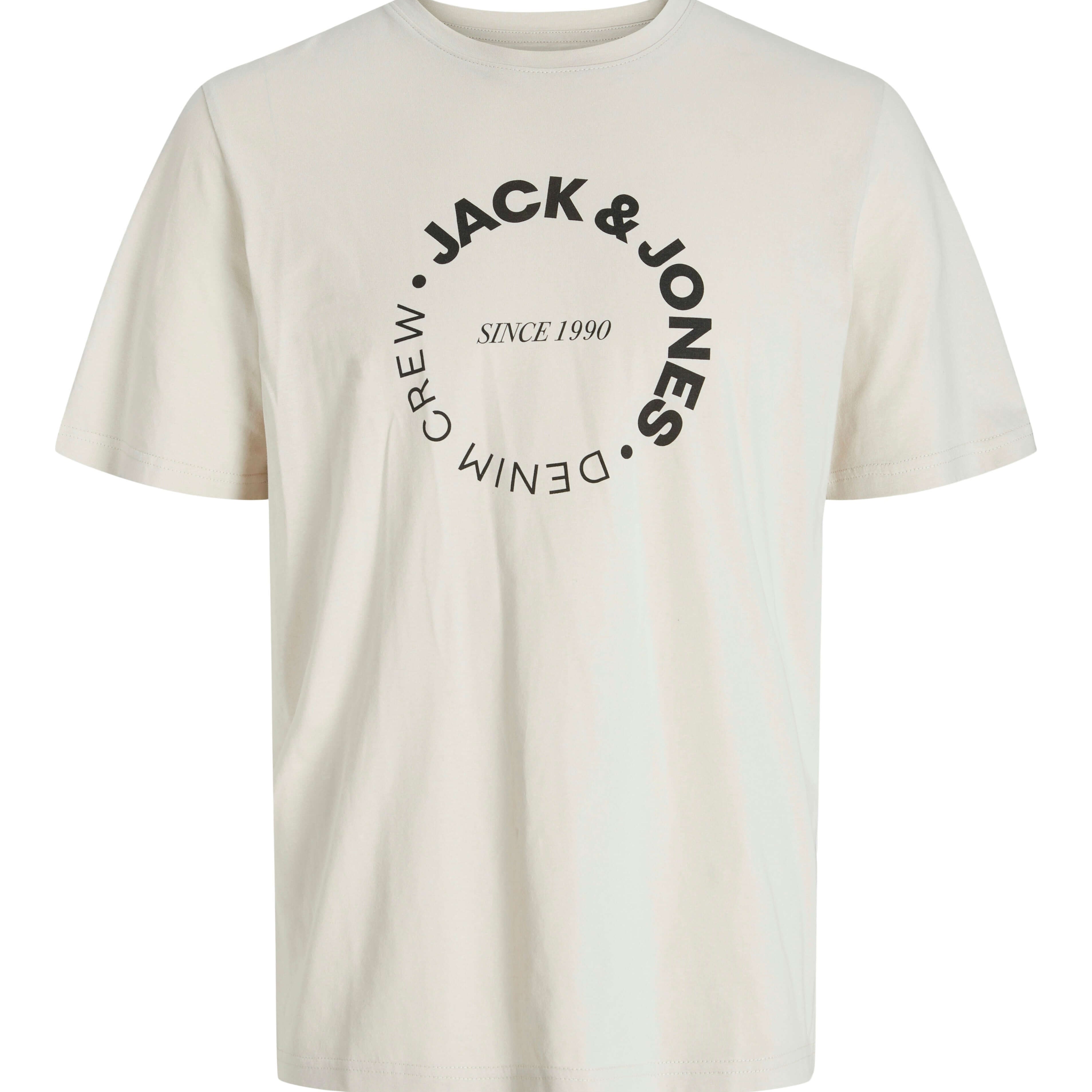 Jack & Jones 5 Pack JJsimon Crew Neck T-Shirts - Sky Captain