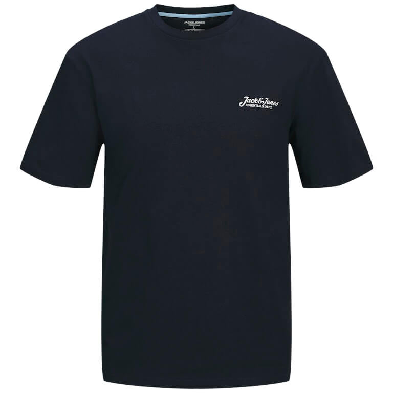 Jack & Jones 3 Pack JJbeau Crew Neck T-Shirts - Black / White / Blue