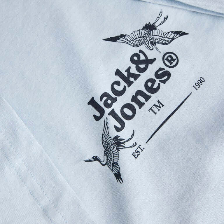 Jack & Jones 1 Pack JORJUKA Crew Neck 100% Cotton T-Shirt