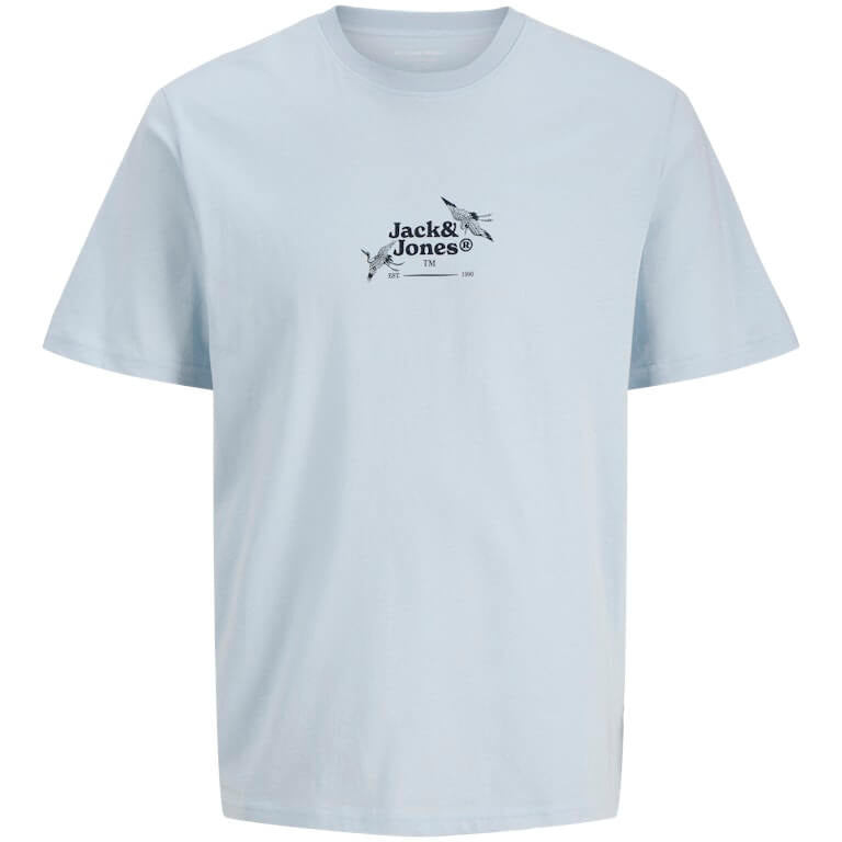 Jack & Jones JORJUKA Crew Neck 100% Cotton T-Shirt - Skyway