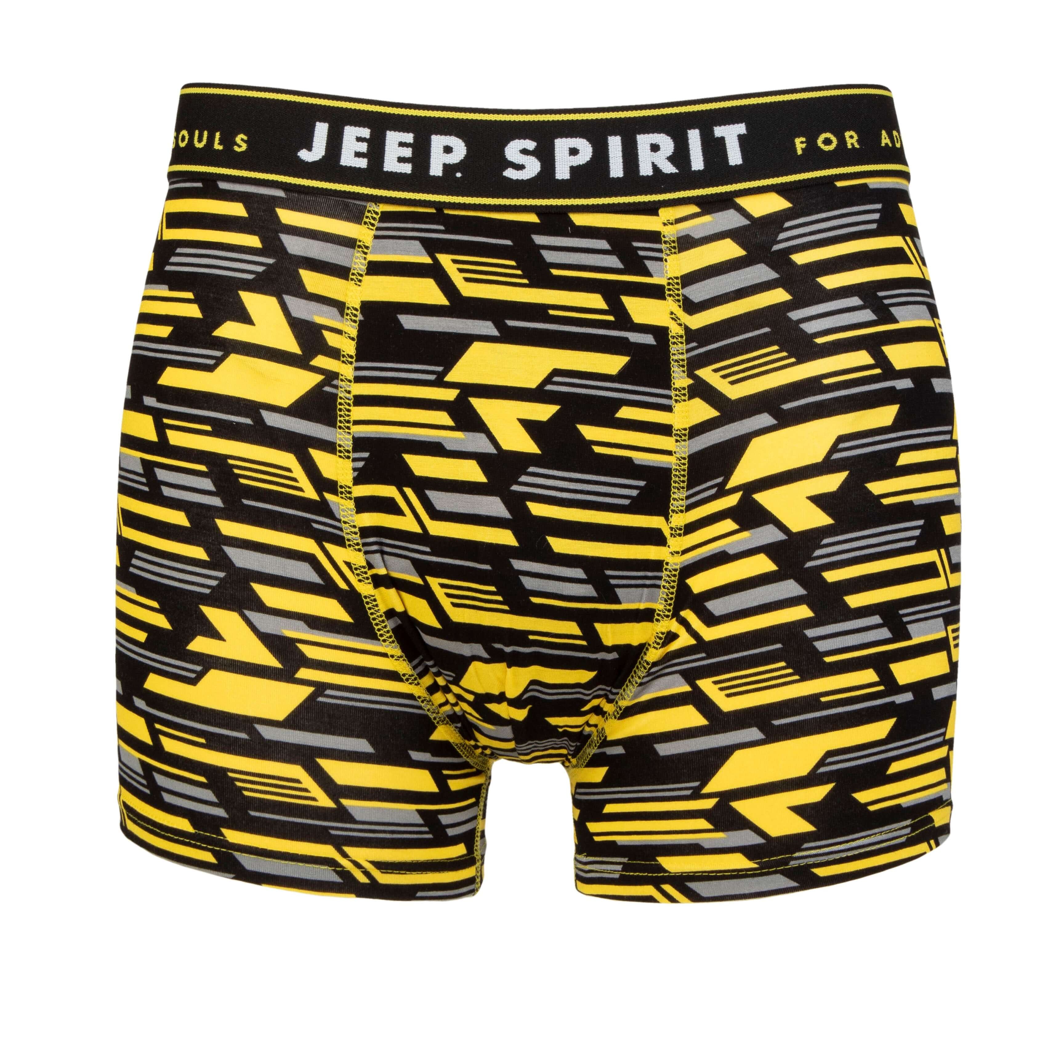 Jeep 2 Pack Men's Camo Print Bamboo Boxers - Fitted Trunks