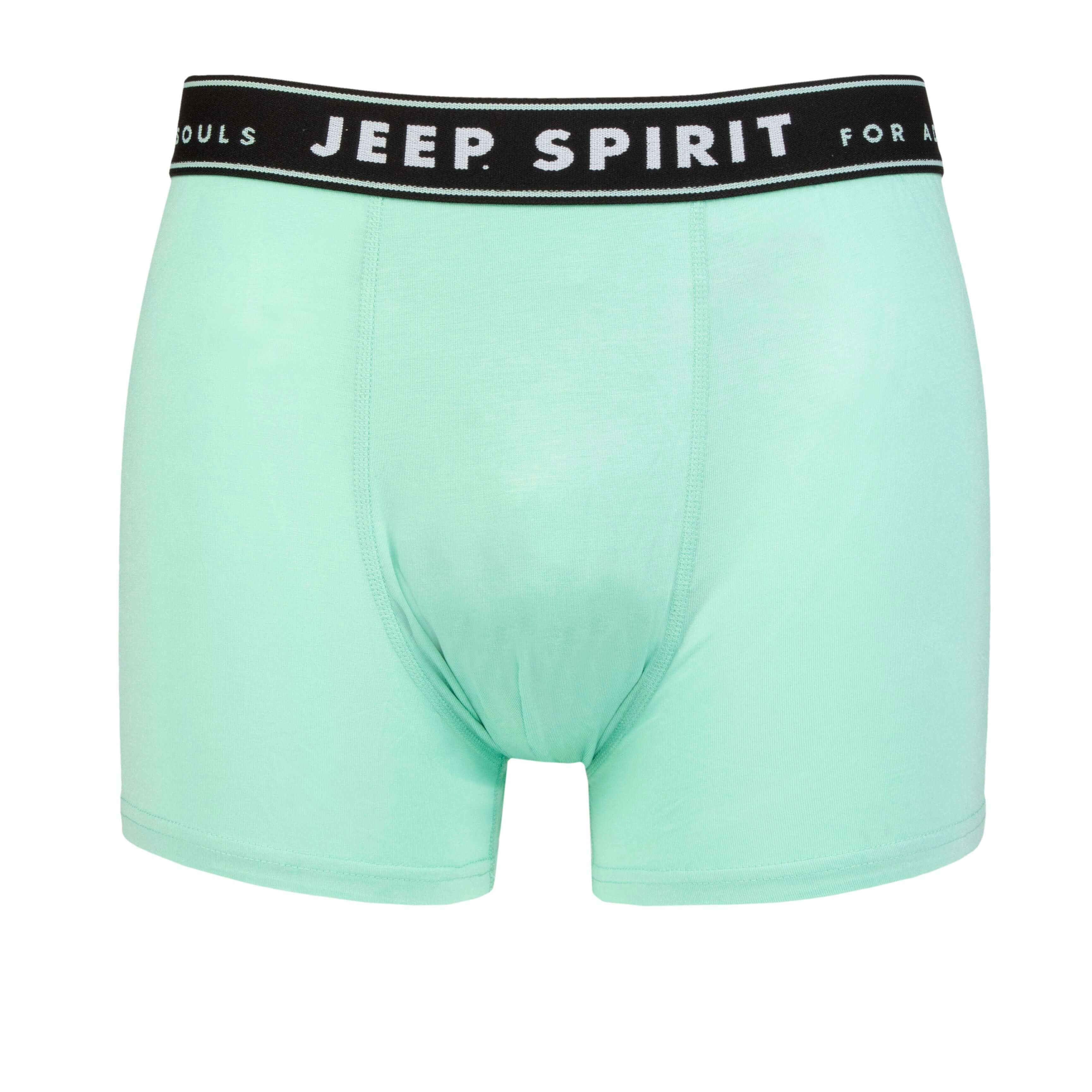Jeep 2 Pack Men's Camo Print Bamboo Boxers - Fitted Trunks