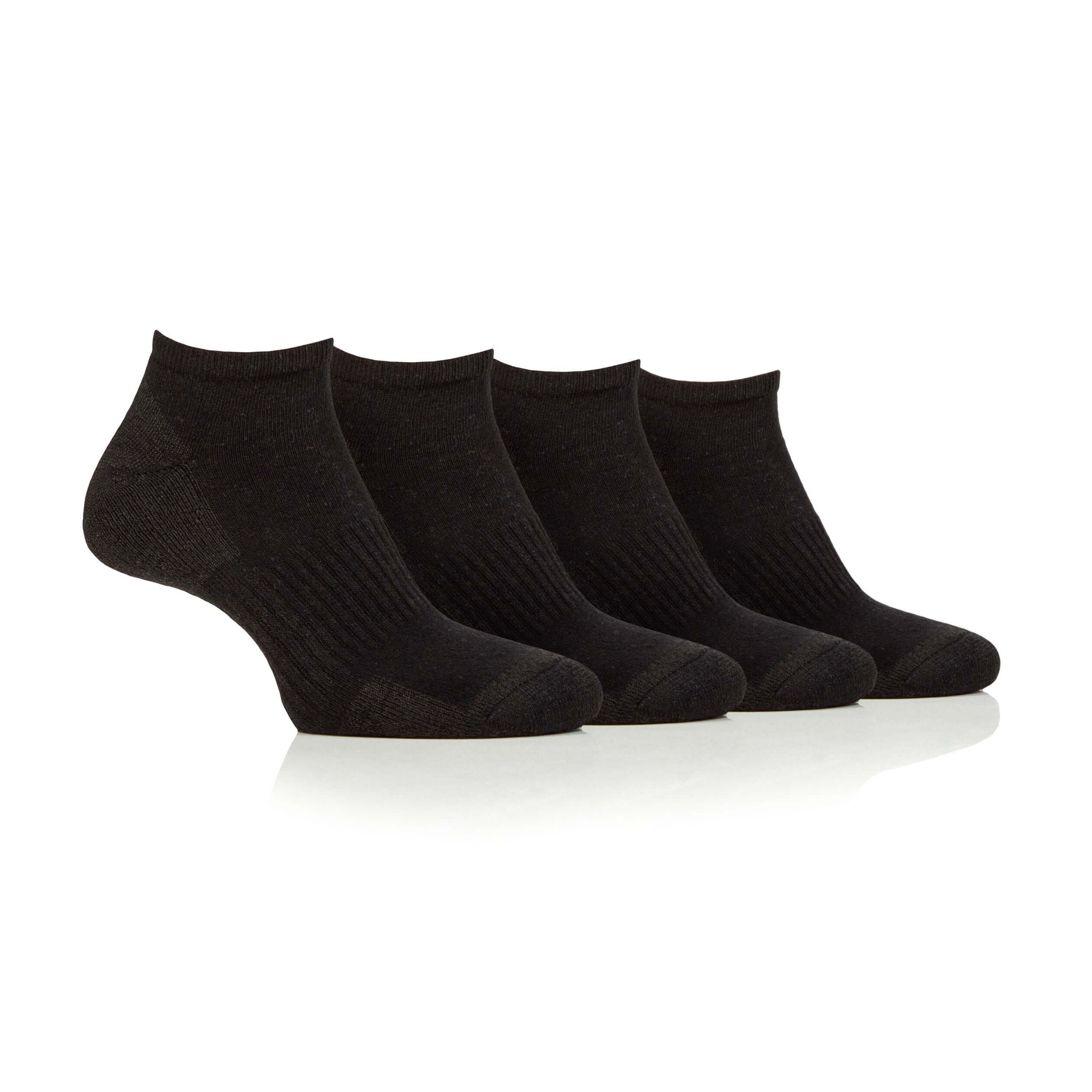 Jeep Men's 4 Pair Cushioned Sport Trainer Socks - Size (6-11)