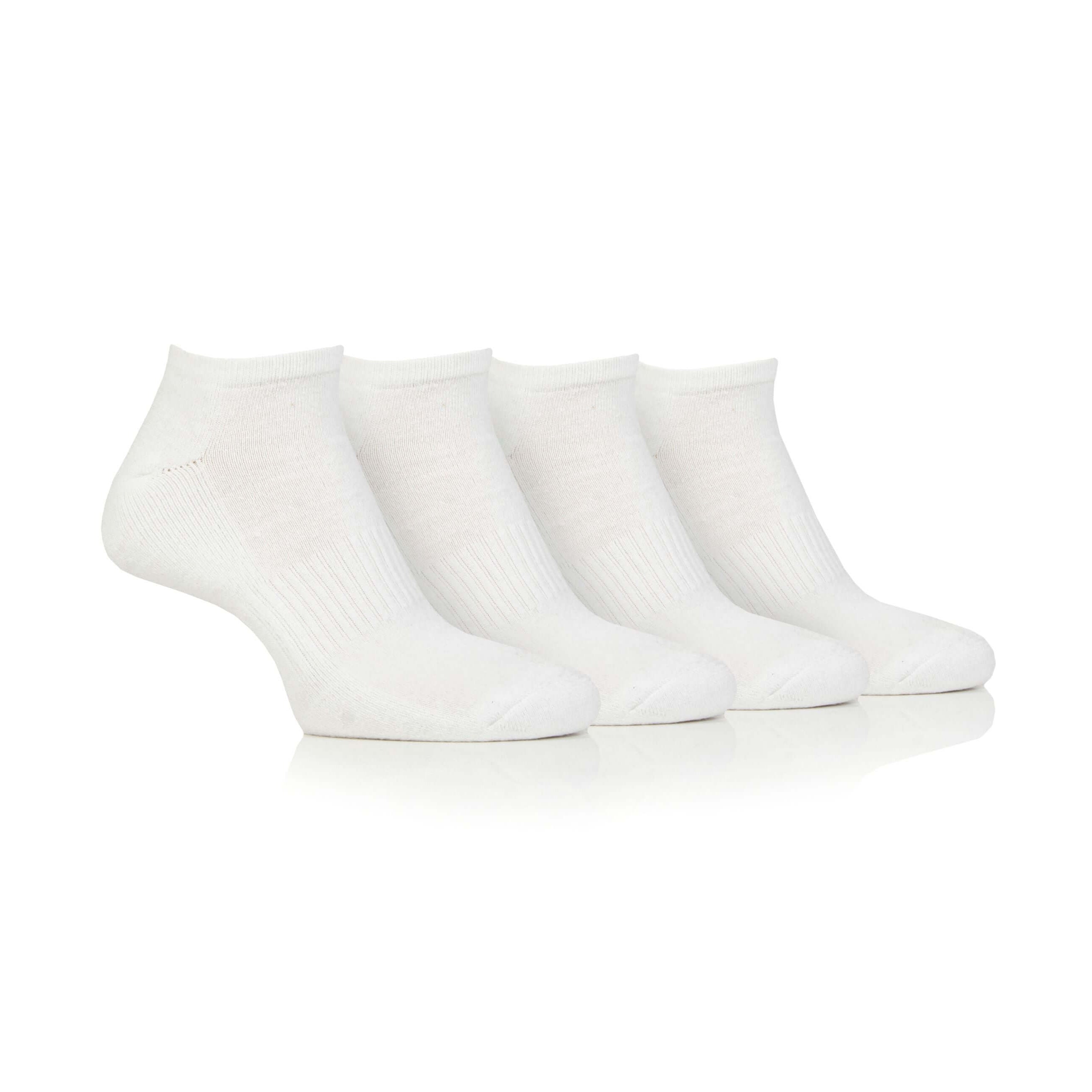 Jeep Men's 4 Pair Cushioned Sport Trainer Socks - Size (6-11)