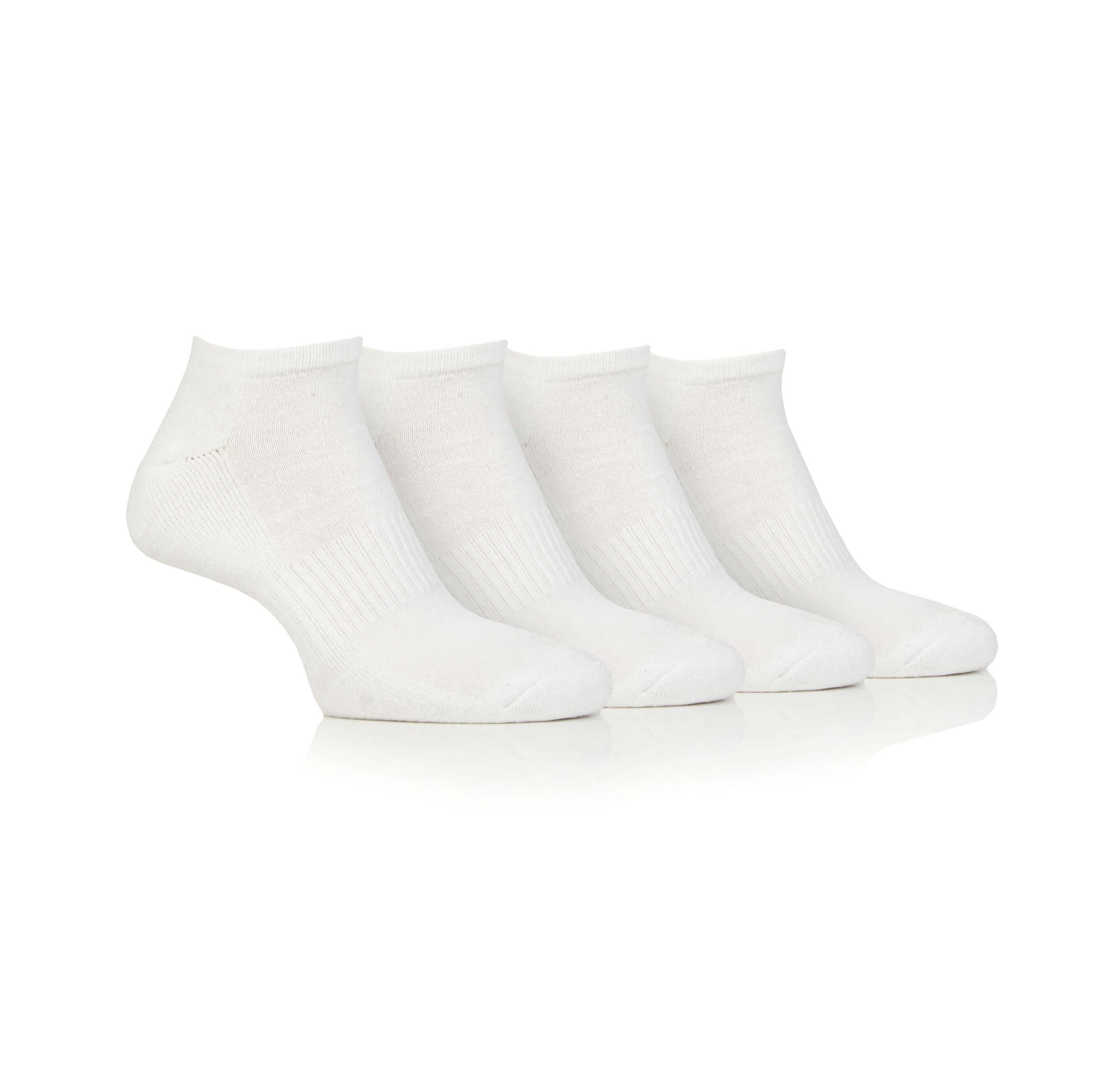 Jeep Men's 4 Pair Cushioned Sport Trainer Socks - Size (6-11)
