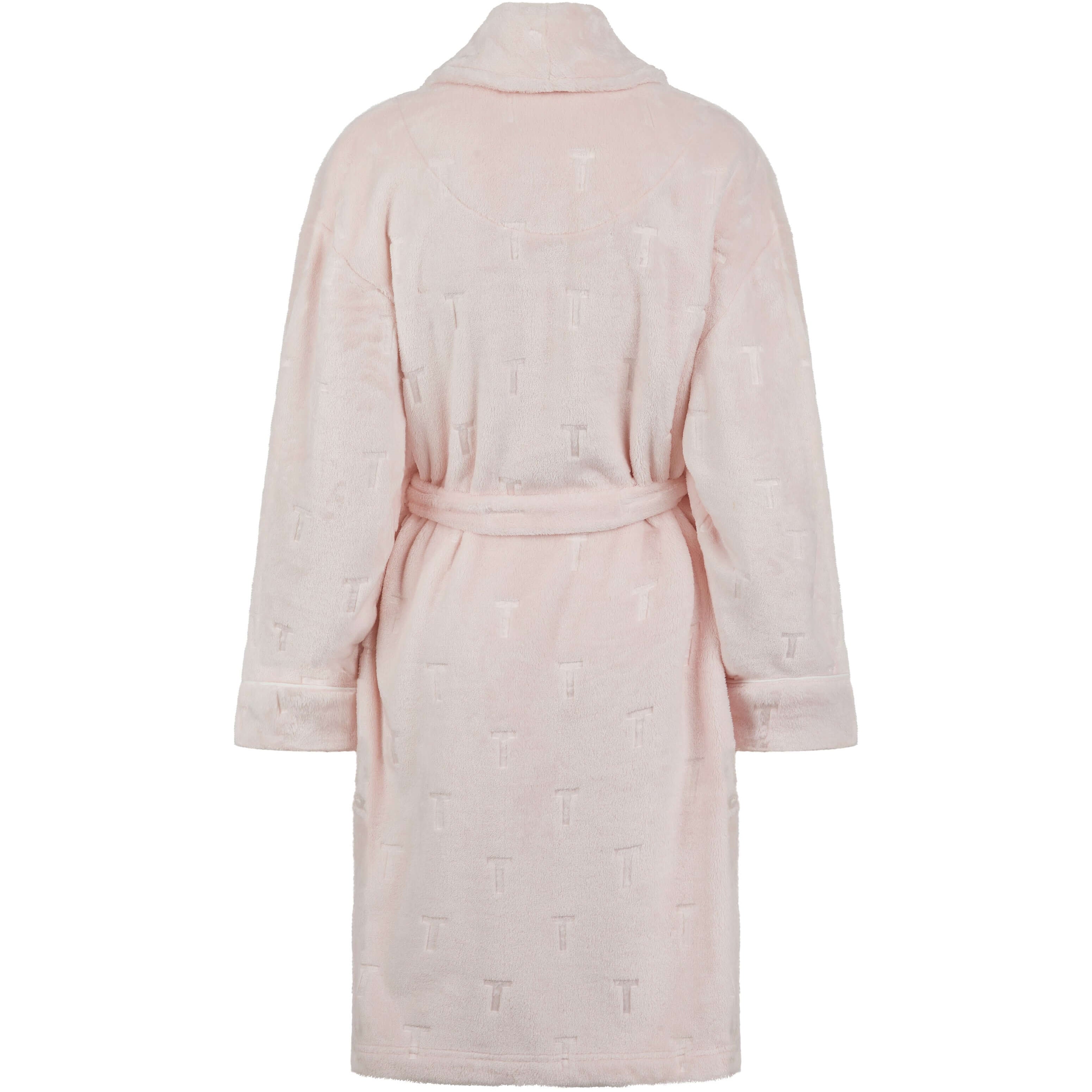 Ted Baker Jude Fluffy Dressing Gown – Pink Dogwood Bathrobe