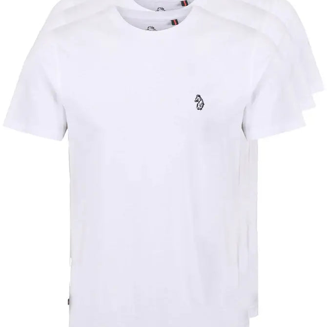 LUKE 1977 Johnys 3 Pack T-Shirt, White