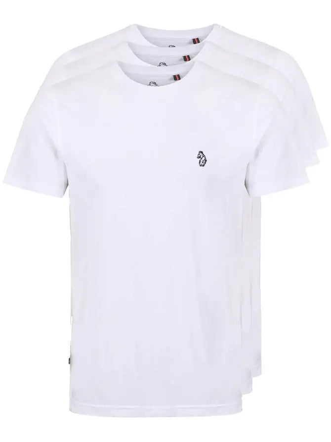 LUKE 1977 Johnys 3 Pack T-Shirt, White