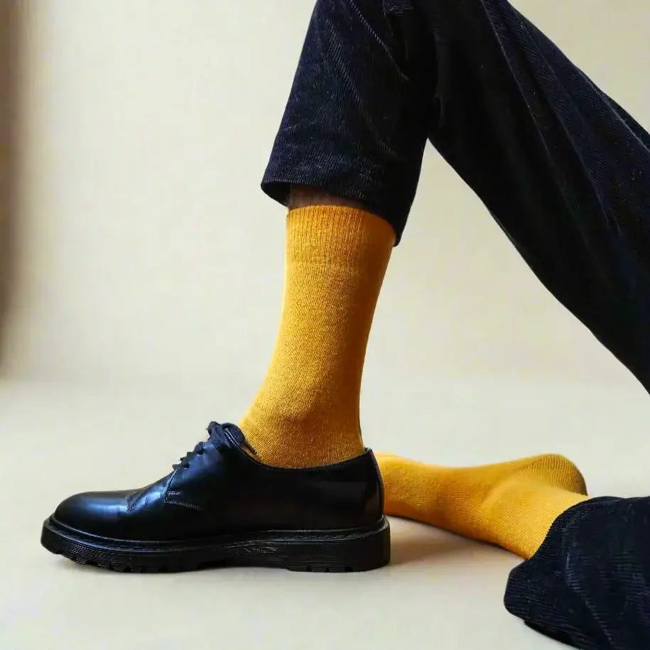 KLUE Merino Wool Socks – Premium Comfort & Warmth | Mustard