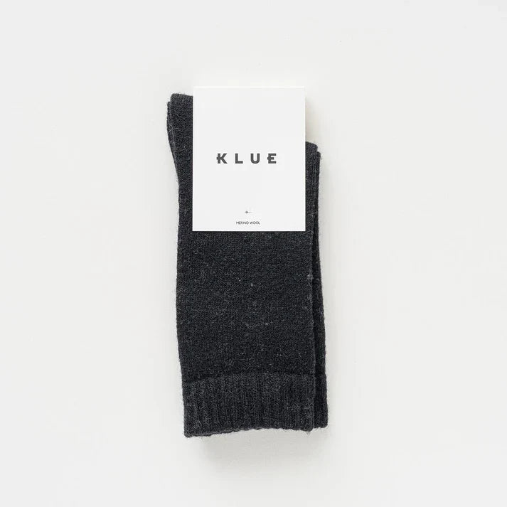 KLUE men's merino wool socks - Black - UK 7.5-11