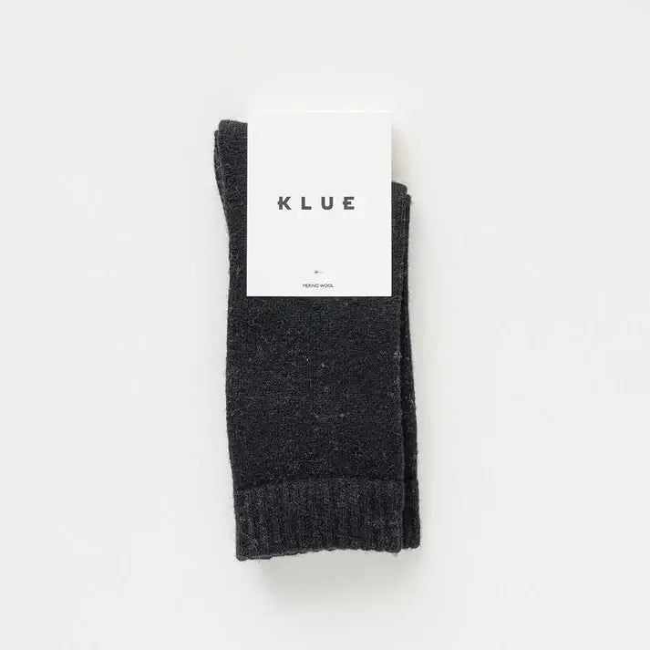 KLUE men's merino wool socks - Black - UK 7.5-11
