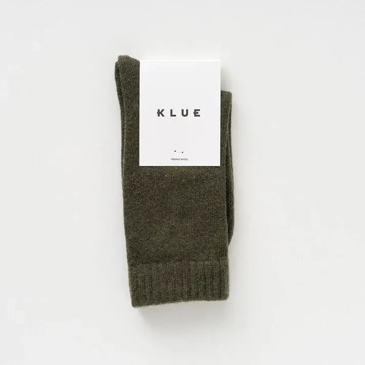 KLUE men's merino wool socks - Khaki - UK 7.5-11