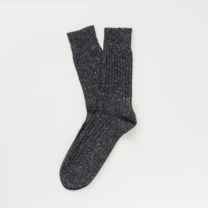 KLUE men's silk wool dust star socks - Black - UK 7.5-11