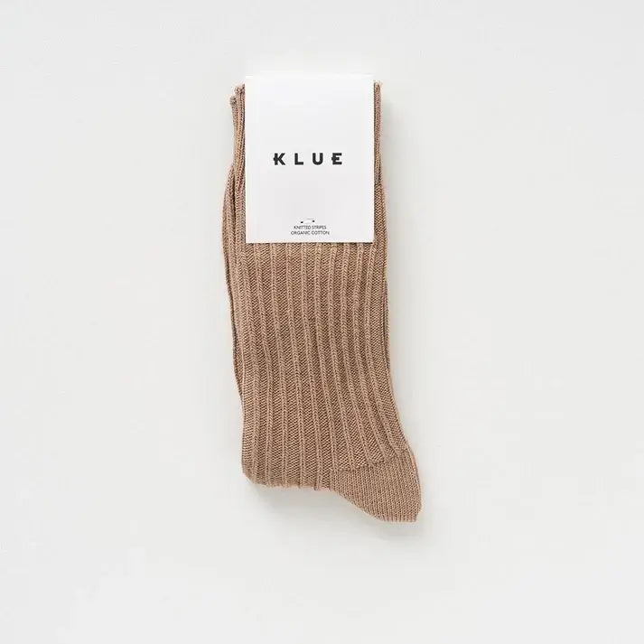 KLUE Men's Organic Cotton Knitted Rib Socks – UK 7.5–11